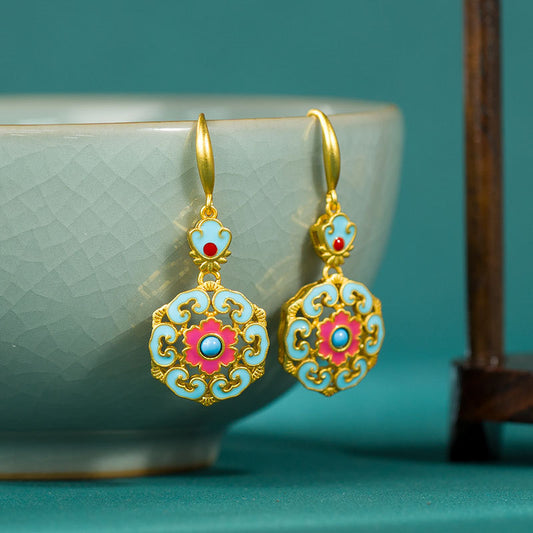Ethnic Style Elegant Retro With Cheongsam Earrings