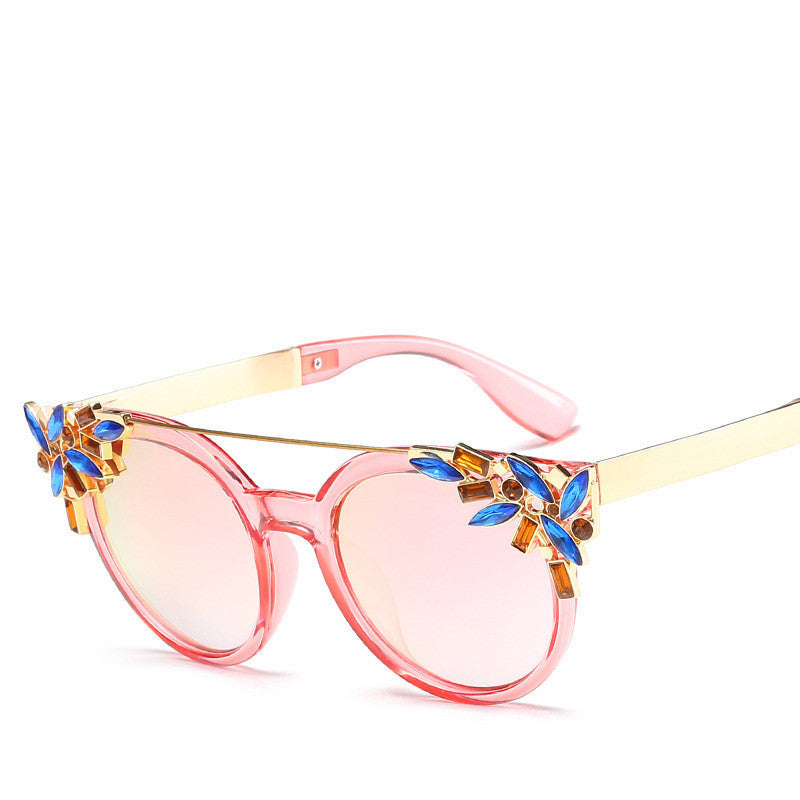 Fashion Diamond-Studded Ladies Sunglasses Sun Visor