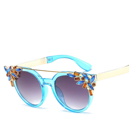 Fashion Diamond-Studded Ladies Sunglasses Sun Visor