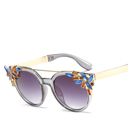 Fashion Diamond-Studded Ladies Sunglasses Sun Visor