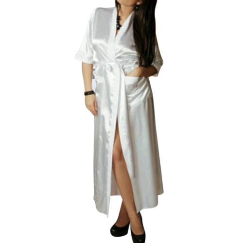 Ladies sexy silk evening dress