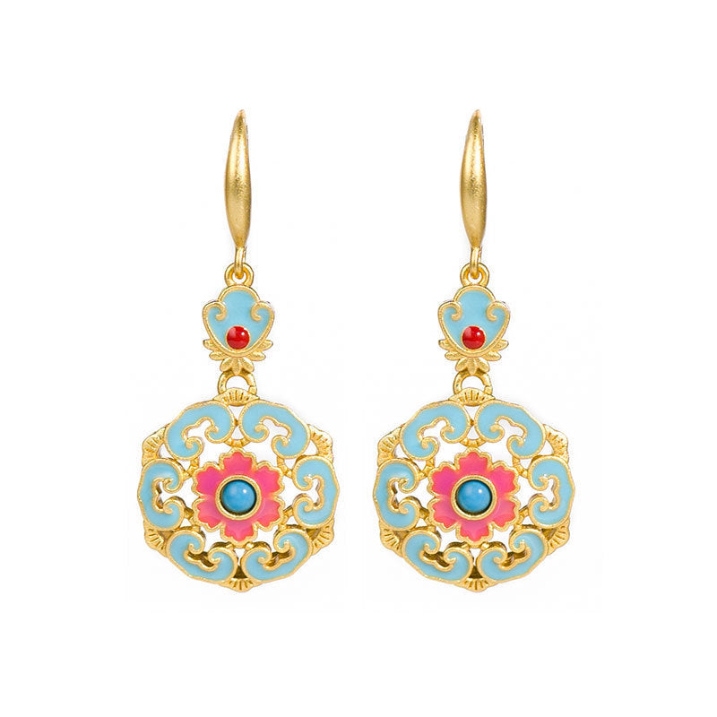 Ethnic Style Elegant Retro With Cheongsam Earrings