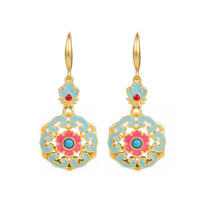 Ethnic Style Elegant Retro With Cheongsam Earrings
